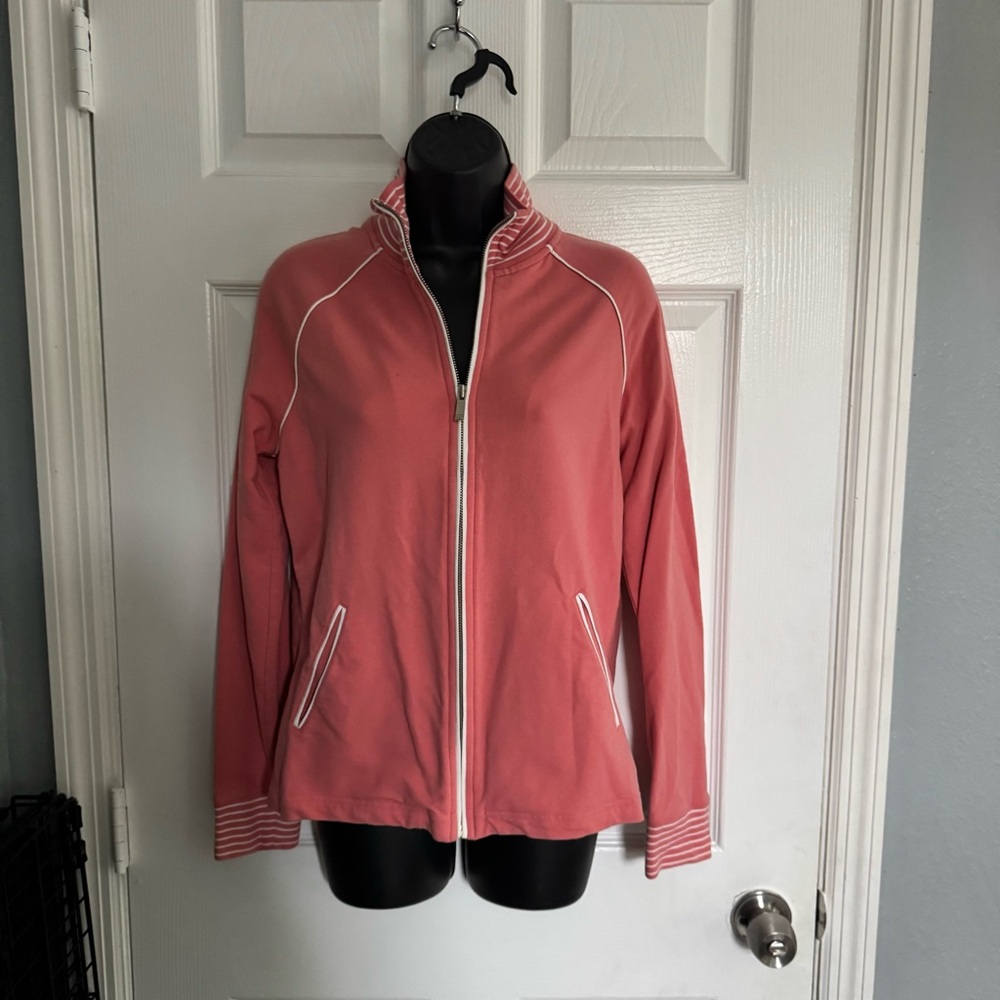 Jones New York Women's Salmon Pink track jacket - size M